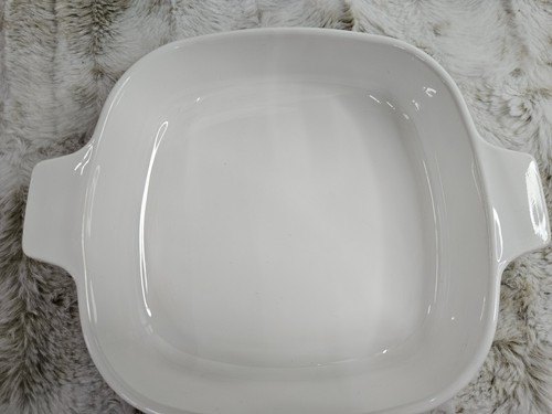 Casseruola vintage Corning Ware 7" P-7-B bianco blu fiordaliso senza coperchio - Foto 7 di 12
