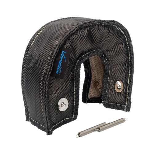 GTX3582R GT35R GTX35 Fibra de Carbono Turbo Cargador Manta Protector Térmico Cubierta Para T3 - Imagen 8 de 8