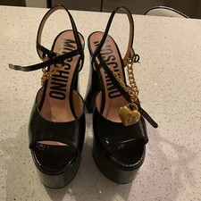 Moschino Golden Chain Accent Platform