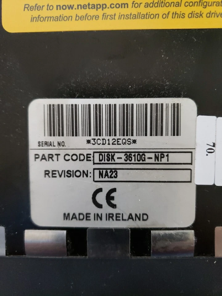 Netapp 36F DISK-3610G-NP1 36 GB Fibre Channel Hard Disk Drive, Ireland. - Image 3 of 4