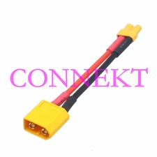 XT60 Male to XT30 Female Male 18AWG 5CM Wire For Turnigy Drone FPV Adapter