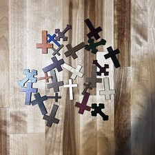 Wooden Crosses - wooden pieces for crafts / scrapbooking assorted 50 pieces