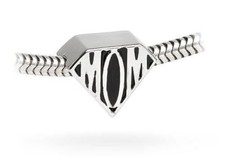 SUPERMAN LOGO SUPER HERO MOM CHARM BEAD FITS EUROPEAN STYLE BRACELETS Valentines