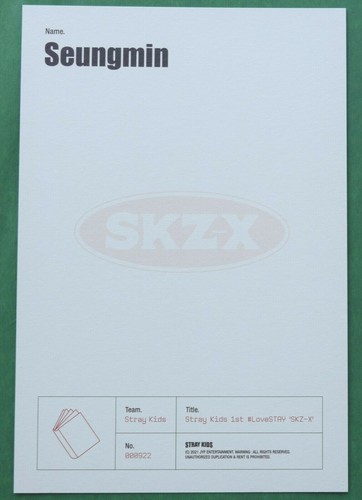 STRAY KIDS SKZ-X 1st Love Stay Member A6 Postcards Photobooks Official - Picture 7 of 23