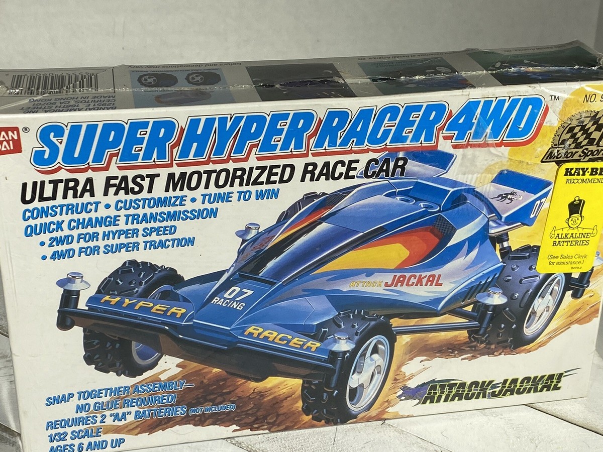 BANDAI 1989 Super Hyper Racer 4WD “ATTACK JACKAL” Motorized Race