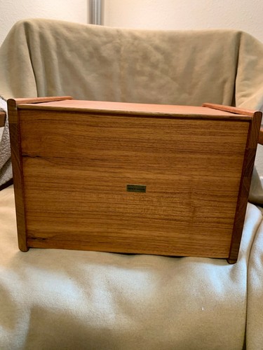 MID CENTURY WOOD TEAK OFFICE ORGAINIZER - Picture 4 of 7