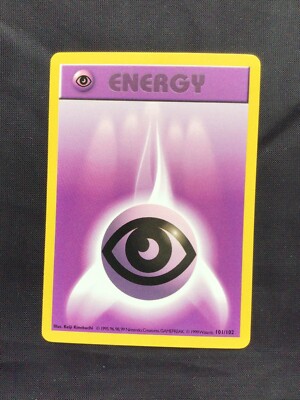 Pokemon Karten: Base Set Shadowless Common: Psychische Energie 101/102