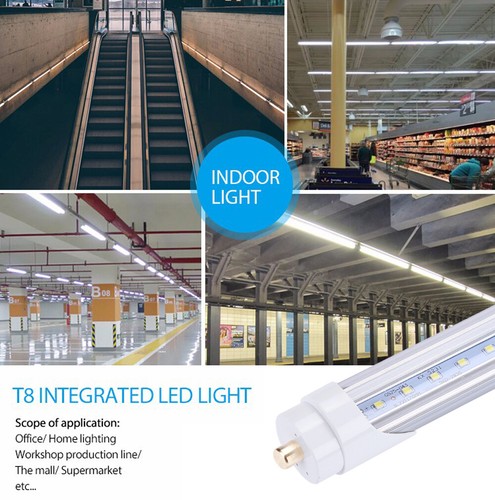 12Pack 8FT Led Shop Light 8 Foot Led Tube Light T8 T12 Single Pin 45W FA8 5000K - Picture 9 of 14