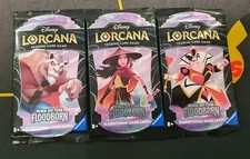 Disney Lorcana 1st Print Rise Of The Floodborn Booster Pack Art Set EN01 