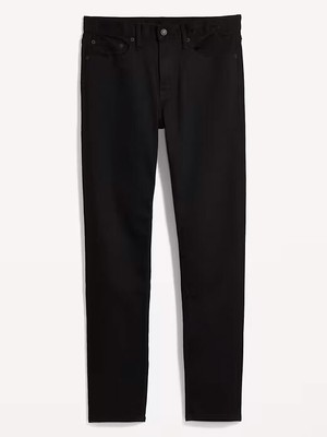Old Navy Mens 31 X 34 Relaxed Slim Taper Built-In Flex Black Jeans Black New