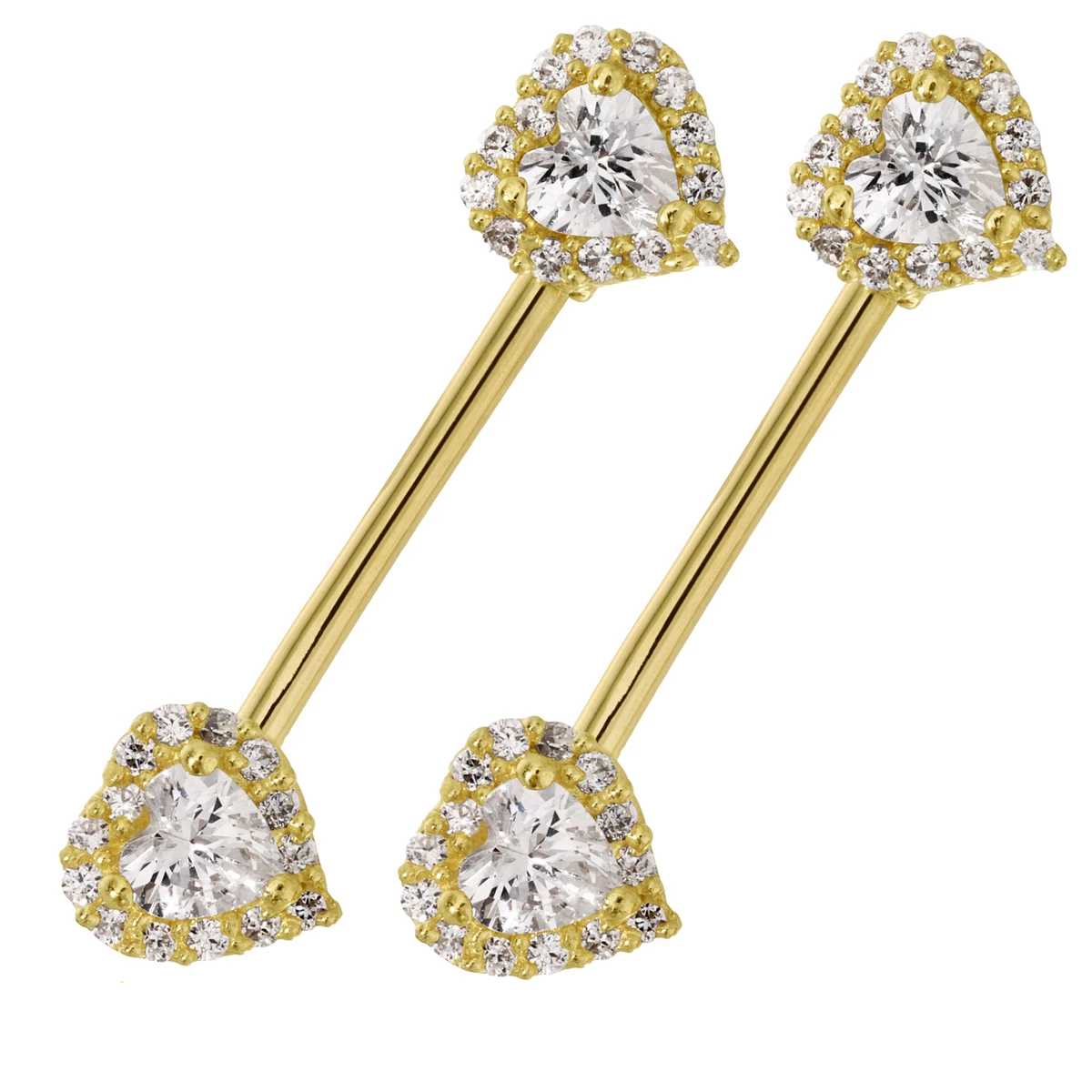 White gold nipple piercing jewelry sale