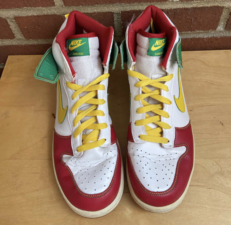 Nike Dunk High 6.0 Hi Rasta Men's Size 10 Sneakers Shoes Red