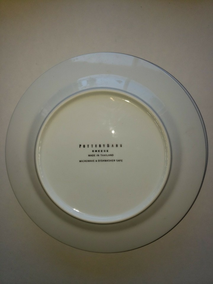Pottery Barn Cheese Cocktail Plates, Set Of 4 assorted in box. 2003 eBay