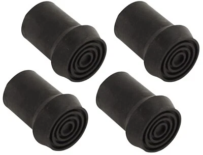 4pc Heavy Duty Crutch Pad Ferrules 19 mm Walking Sticks Zimmer Frame Rubber Grip