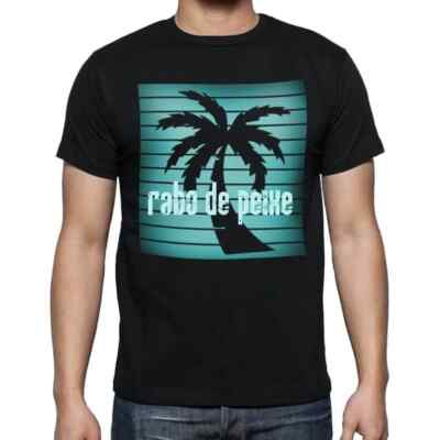 ULTRABASIC Herren T-Shirt Palme Strand Urlaub mit Fischschwanz Palme, Beach,