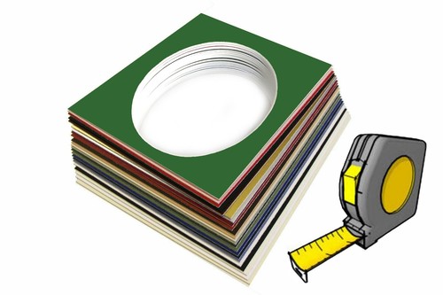 Custom Oval Size Picture Photo Bevel Edge Mount up to A3 Size (297 x 420mm) - Picture 13 of 24