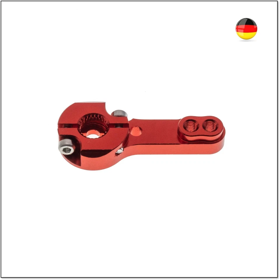 2 X RC Servoarm Servohorn Crank 25T Servohebel Alu 25 Zähne CNC MKS Futuba Savöx - Bild 3 von 3