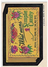 1974 Topps Original  Wacky Packages 6th Whatman's