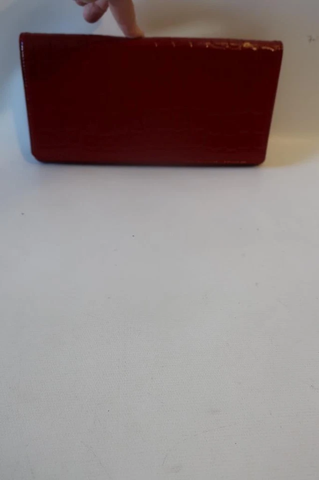 Bolso de mano para mujer Nordstrom rojo cocodrilo charol en relieve Foto 3 de 4