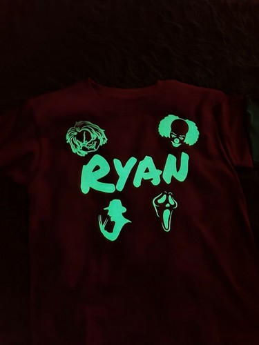 CUSTOM TODDLER COTTON T-SHIRTS. GLOW IN THE DARK TEXT AVAILABLE! - Picture 2 of 9