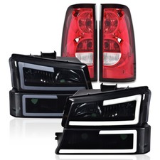 A Set Head Light Assembliestail Light Lamp Assemblies Fit For 2003-06 Silverado