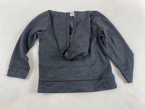 Adidas Sweater, Boy's Size 5, Gray Blue, Hoodie, Full Zip - Picture 2 of 7