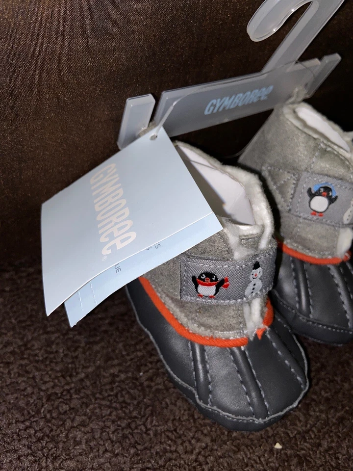 NUEVO CON ETIQUETAS Gymboree Otoño Invierno Pato Botas Cuna Zapato Talla 1 Foto 2 de 4