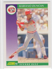 Mariano Duncan 1992 Score Baseball Base Common #352 Cincinnati Reds