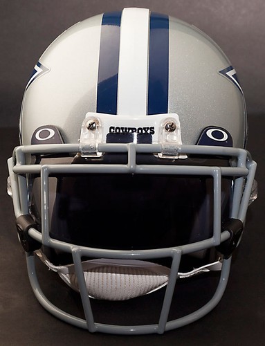DALLAS COWBOYS NFL Schutt EGOP Football Helmet Facemask/Faceguard (GRAY) - Picture 3 of 5