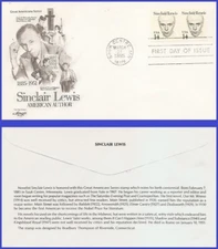 USA3 #1856 U/A ARTMASTER FDC STR2  Sinclair Lewis