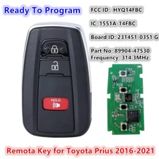 Replacement for Toyota Prius 2016 -2021 Smart Remote Key Fob 231451-0351G