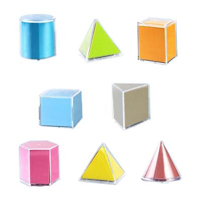 8 Stck. 3D Form Geometrisches Lernspielzeug für Kinder Mathe Spiele Lehrer Hilfsmittel