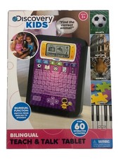 Discovery Kids BILINGUAL TEACH TALK TABLET Pink Front 2012
