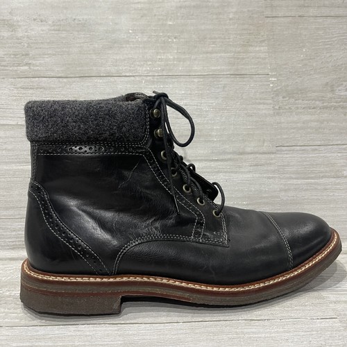 Boots Blue Leather Dress Cap Toe 