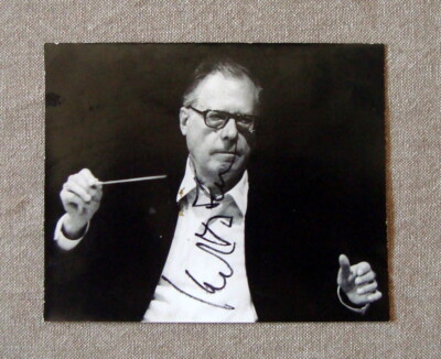 Karl Bohme Autograph Conductor Photo Postcard Ellinger Salzburg