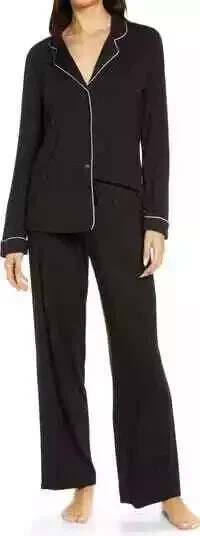 Nordstrom Moonlight Eco Knit Pajama Size Small Black