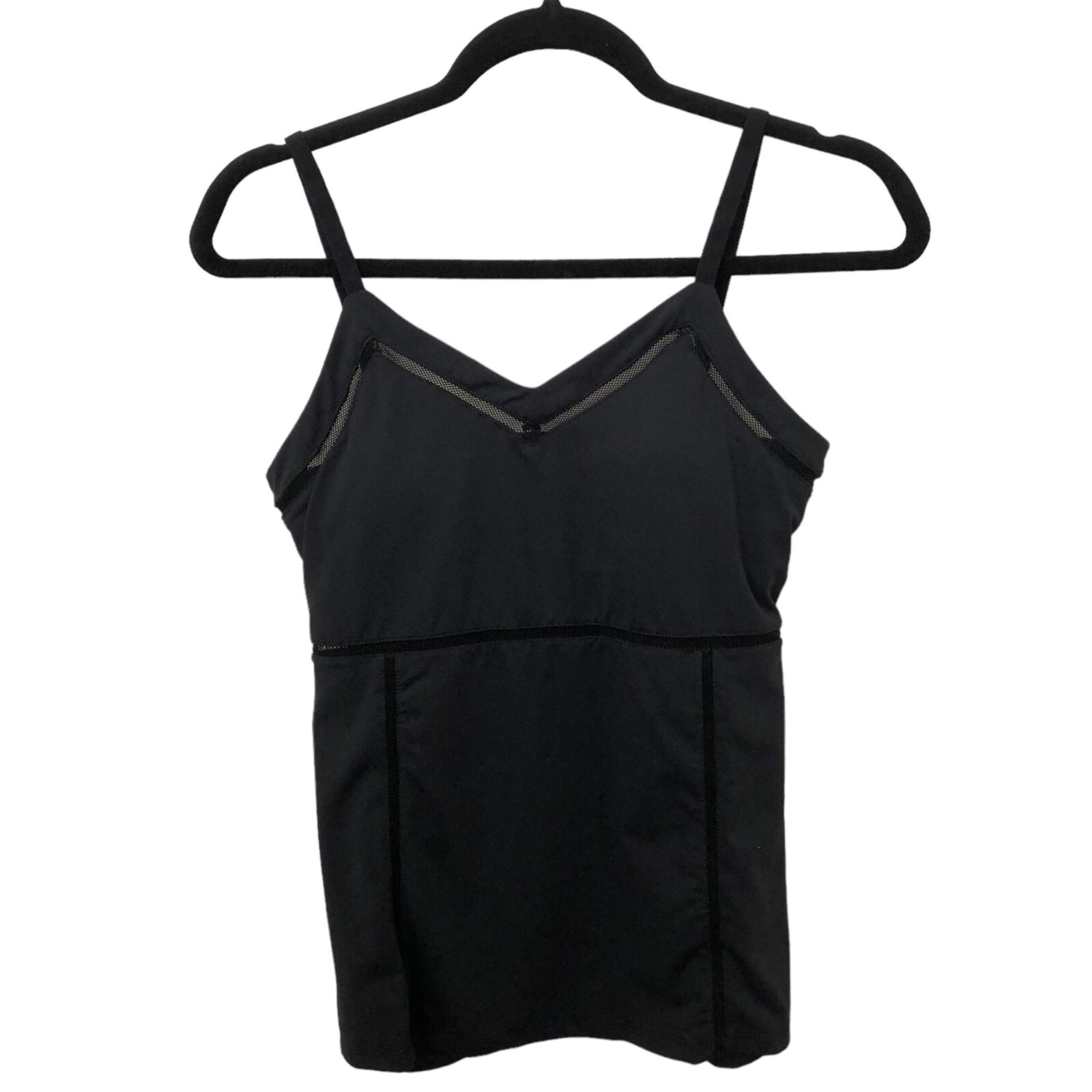 Fabletics Solid Black V-neck Adjustable Straps Me… - image 2