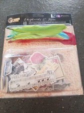 Prima chipboard and more creates the dimention and that little added touch