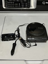 Vintage Sony D-160 Portable Compact Disc Player CD w/Car adapter Works