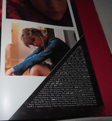 TAYLOR SWIFT Official Taylor Swift Red Album Photo Book (Hardcover