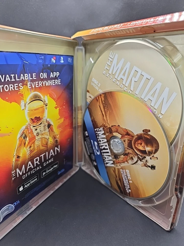 The Martian Extended Edition Steelbook (2-Blu-ray) RARE - Image 3 of 4