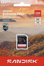 SanDisk Extreme PRO SDXC UHS-I 256GB V30 High Speed Memory Card