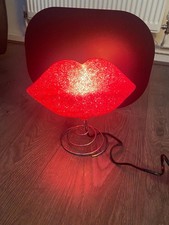 Pink Lips Table Lamp Funky Reto Vintage