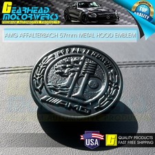 Matte Black Amg Affalterbach Metal 57mm Hood Emblem Badge For Benz C E W205 W213 Matte Black Amg Affalterbach Metal 57mm Hood Emblem Badge For Benz C E W205 W213