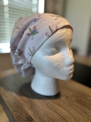 Satin-lined Euro Style Scrub Cap With Toggle For Adjustable Sizing