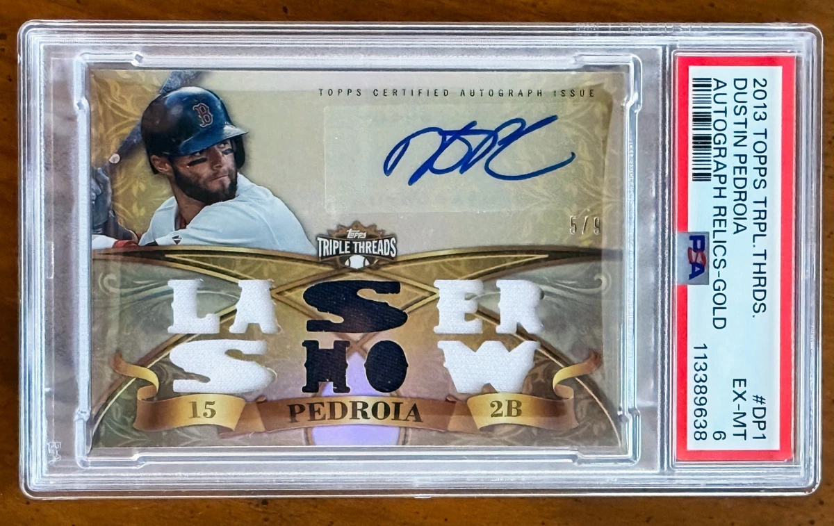 Dustin Pedroia Professional Sports Authenticator (PSA) Baseball