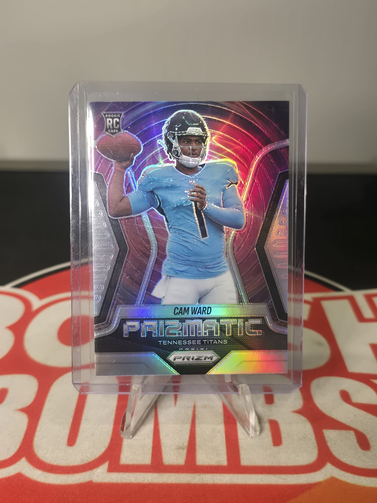 2025 Cam Ward Panini #4 Rc Prizm Prizmatic Silver Refractor