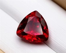 Flawless 10.07 CT Natural Red Trillion Painite Burmese Loose Certified Gemstone