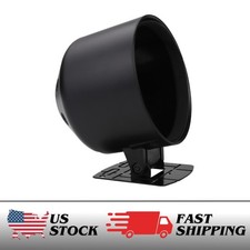 Universal 85mm 3-38 Black Single Gauge Pod Dash Mount Cup Abs Plastic