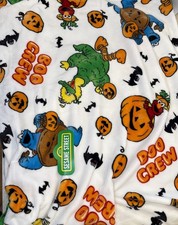 Sesame Street Elmo Cookie Monster Big Bird Halloween Blanket 50 x 60 Throw 2024